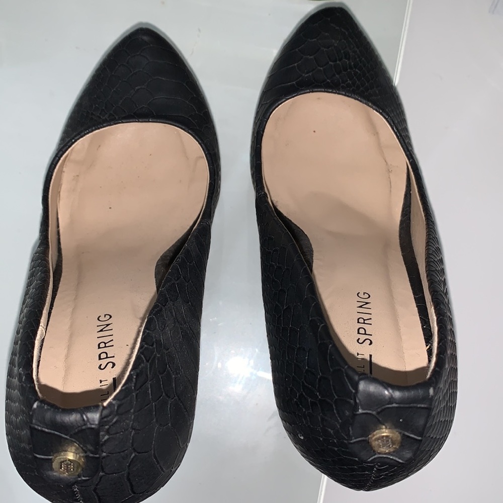 Black Platform Heels - Picture 9 of 10